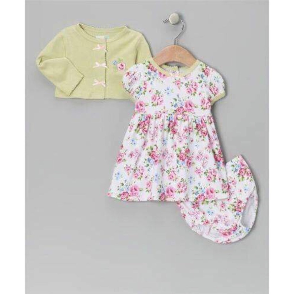 ☘️Baby Girl Floral 3 Pieces set perfect gift new